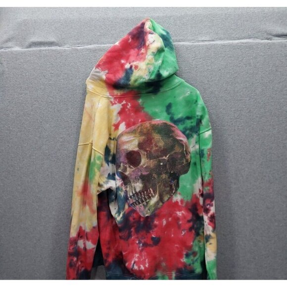 Turks Sweatshirt Nav Travis Scott Tie Dye Skull Large  Size XL  Xlarge  XO - Picture 1 of 7